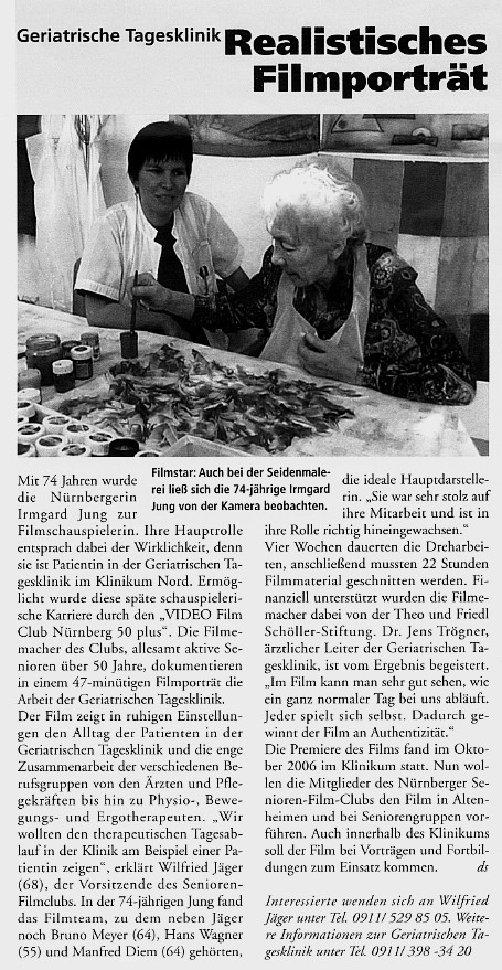 Zeitungsnotiz