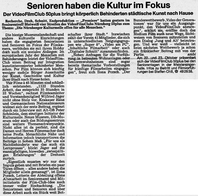 Zeitungsnotiz