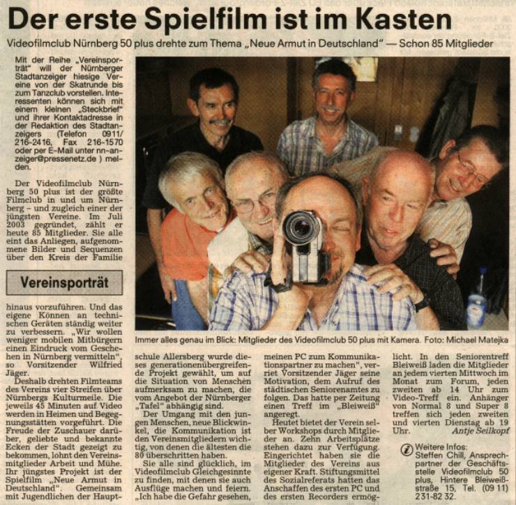 Zeitungsnotiz