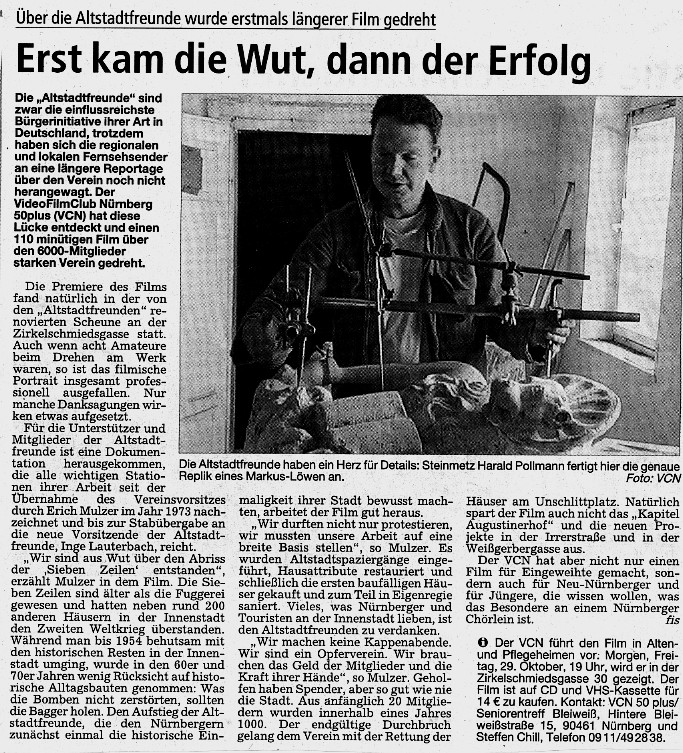 Zeitungsnotiz
