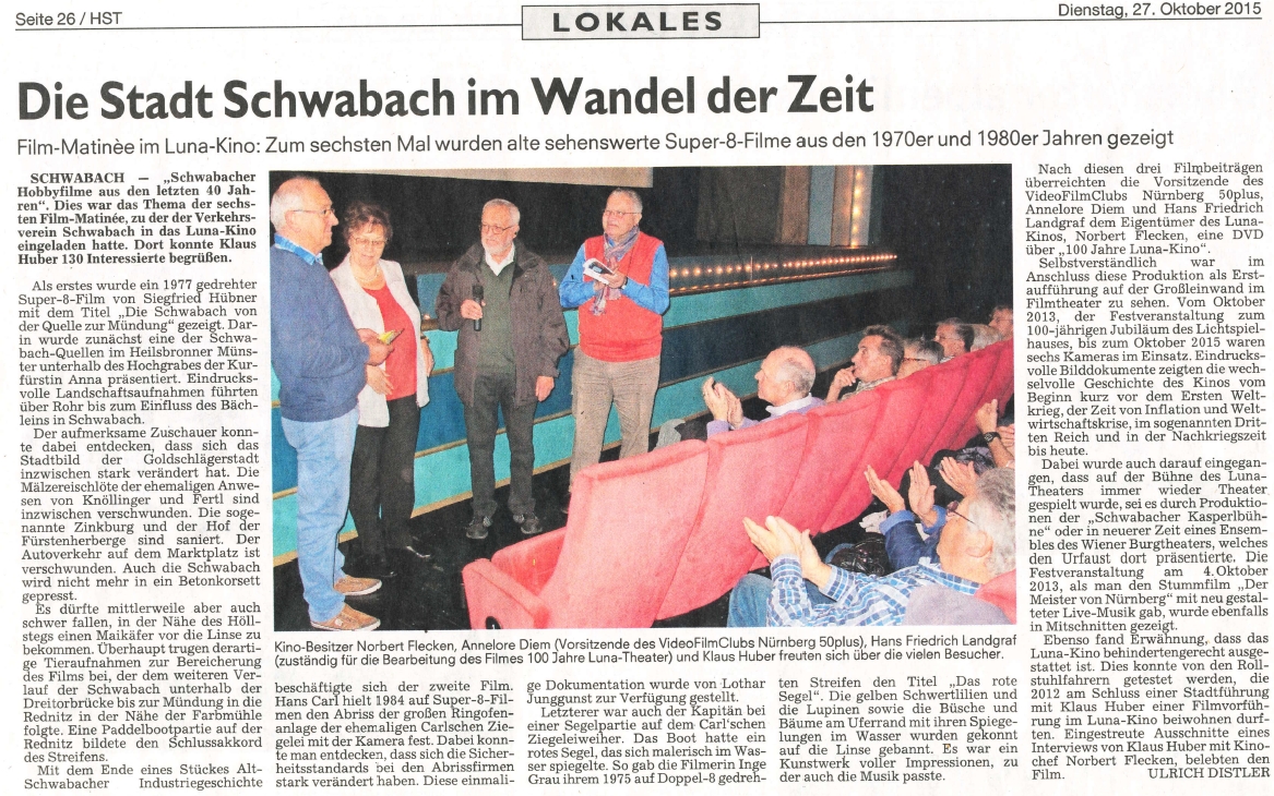 Zeitungsnotiz